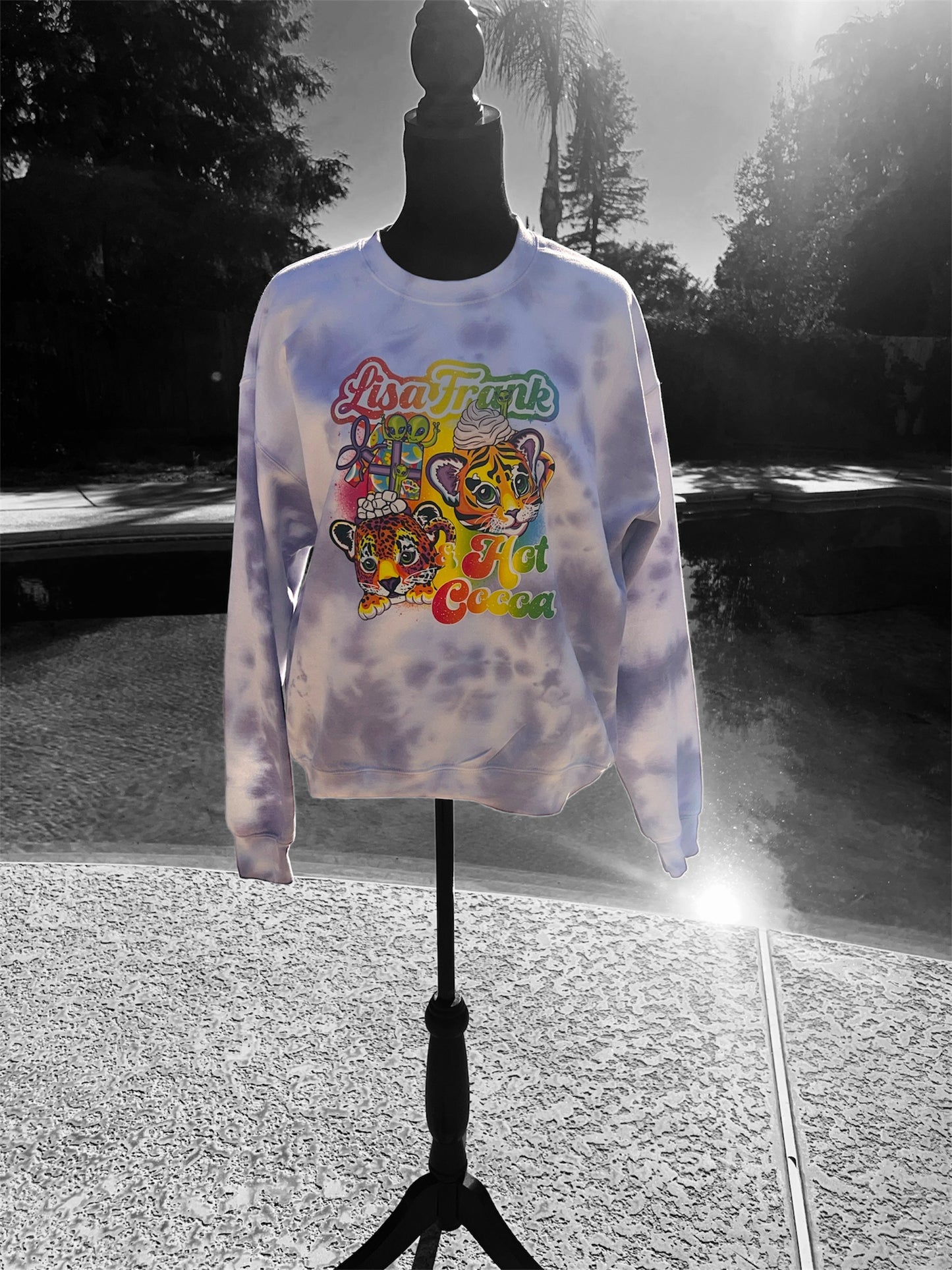 Lisa 's tyedye hot coco Crewneck