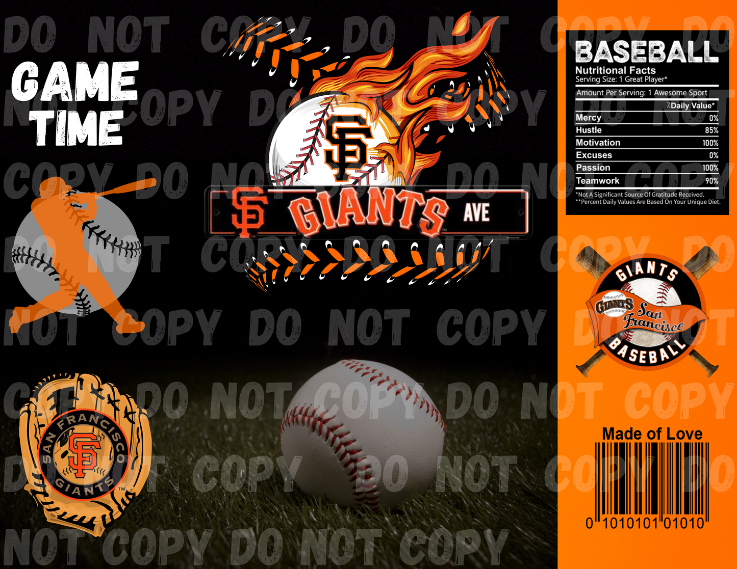 SF Baseball Chip bag