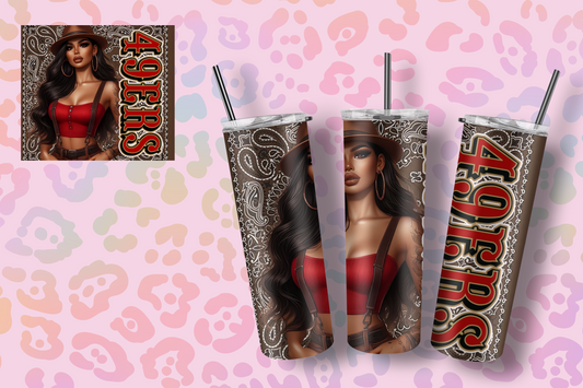 49ers Chicana 20 oz. Tumbler