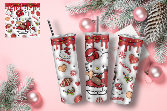 Hello Cat Christmas 20 OZ. Tumbler