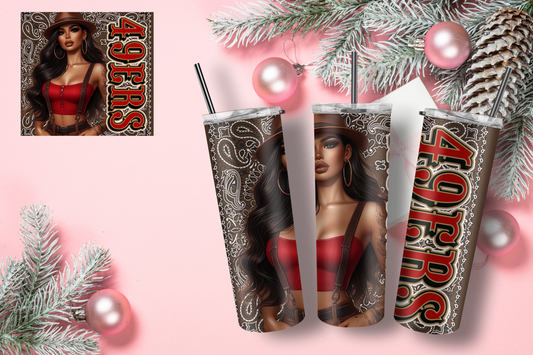 49ers Chicana 20 oz. Tumbler